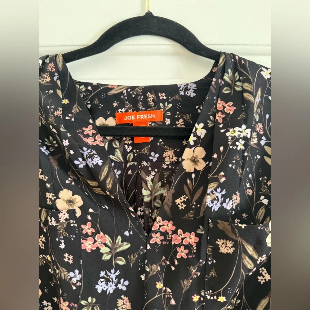 Joe fresh Floral Black Dress - Picture 7 of 12
